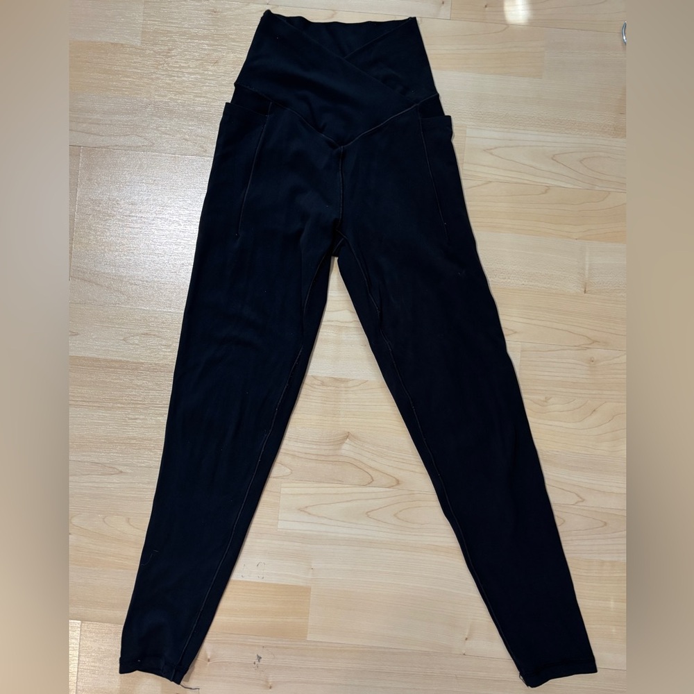 Aerie OFFLINE Black Real Me High-Waisted Crossover Leggings